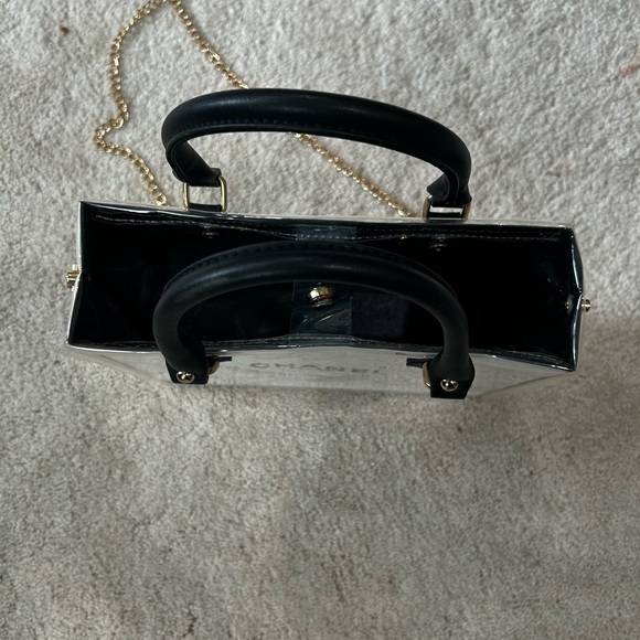 Chanel White Shopping Bag 2 Way Bag - Picture 6 of 9